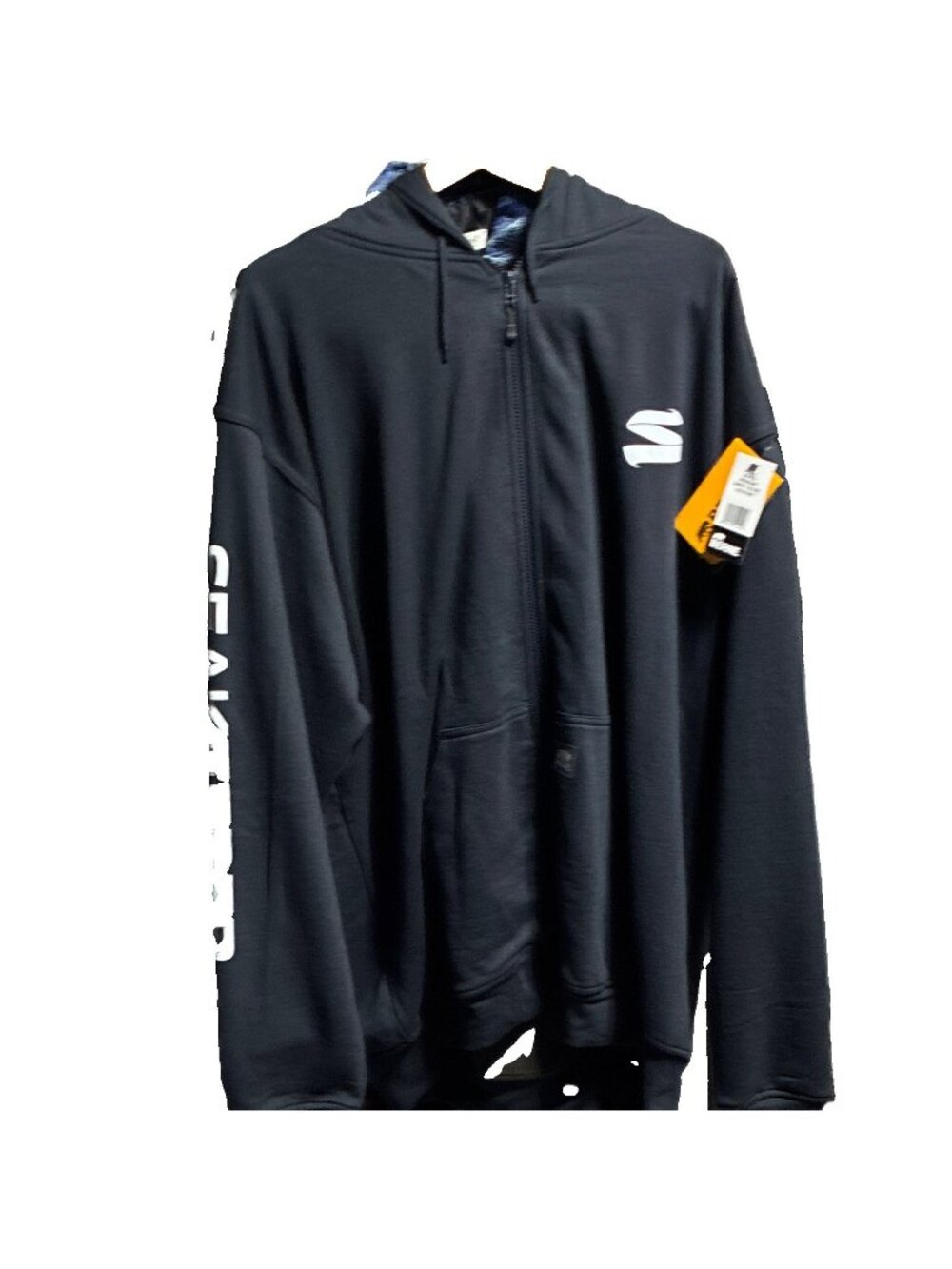 NWT Berne Men’s 2XL Heavy Duty Thermal Lined Full Zip Hood Jacket Navy Seakeeper